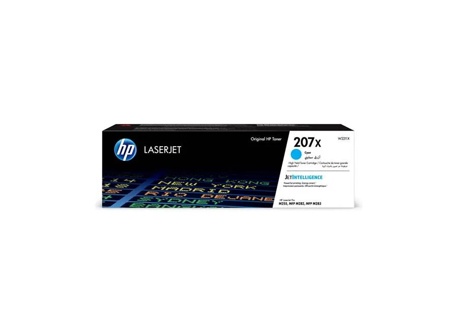 Картридж HP 207X голубой, 2450 стр. (W2211X)