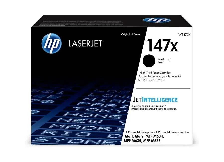 Картридж HP 147X для LJ M611/M612/M634/M635/M636, черный (25 200 стр.) (W1470X)