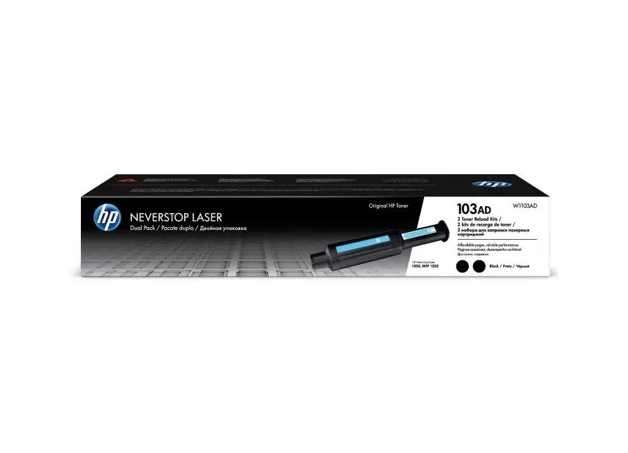 Заправочaный комплект HP 103AD для Neverstop 1000/1200, двойная упаковка (2*2 500 стр.) (W1103AD) Заправочaный комплект HP 103AD для Neverstop 1000/1200, двойная упаковка (2*2 500 стр.) (W1103AD)