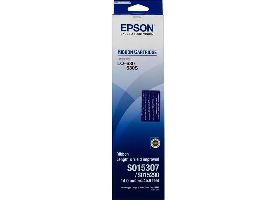 Черный картридж для матричного принтера Epson LQ630 (C13S015307BA)