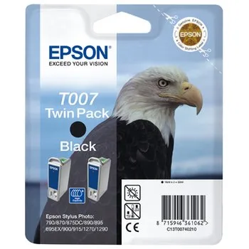 Набор из двух черных картриджей Epson T007 для SP870, 1270 (C13T00740210) в Санкт-Петербурге Набор из двух черных картриджей Epson T007 для SP870, 1270 (C13T00740210) в Санкт-Петербурге