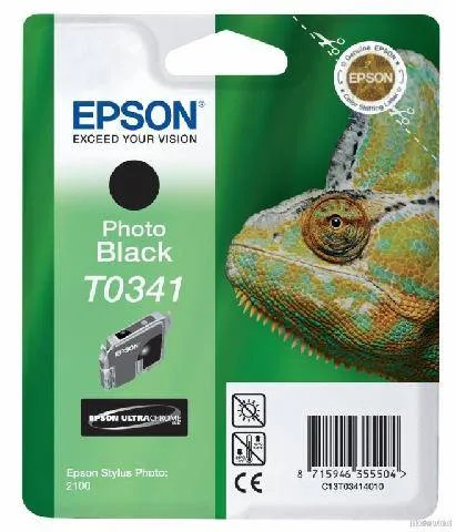 Картридж с черными фото чернилами Epson T0341 для SP2100 (C13T03414010) Картридж с черными фото чернилами Epson T0341 для SP2100 (C13T03414010)