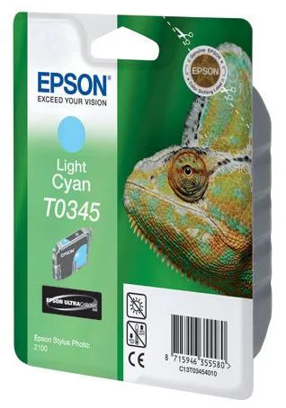 Картридж со светло-голубыми чернилами Epson T0345 для SP2100 (C13T03454010) Картридж со светло-голубыми чернилами Epson T0345 для SP2100 (C13T03454010)