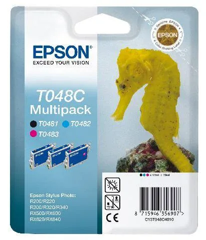 Набор цветных картриджей Epson T048C для R200, R300 (C13T048C4010) Набор цветных картриджей Epson T048C для R200, R300 (C13T048C4010)