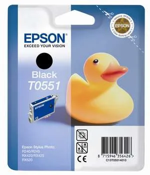 Картридж с черными чернилами Epson T0551 для RX520/R240 (C13T05514010) в Санкт-Петербурге Картридж с черными чернилами Epson T0551 для RX520/R240 (C13T05514010) в Санкт-Петербурге