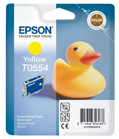 Картридж с желтыми чернилами Epson T0554 для RX520, R240 (C13T05544010) в Санкт-Петербурге Картридж с желтыми чернилами Epson T0554 для RX520, R240 (C13T05544010) в Санкт-Петербурге