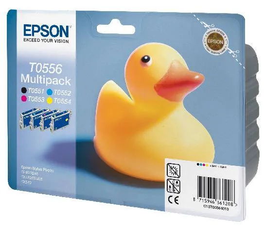 Набор цветных картриджей Epson T0556 для RX520, R240 (C13T05564010) Набор цветных картриджей Epson T0556 для RX520, R240 (C13T05564010)