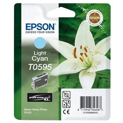 Картридж со светло-голубыми чернилами Epson T0595 (C13T05954010) в Санкт-Петербурге Картридж со светло-голубыми чернилами Epson T0595 (C13T05954010) в Санкт-Петербурге