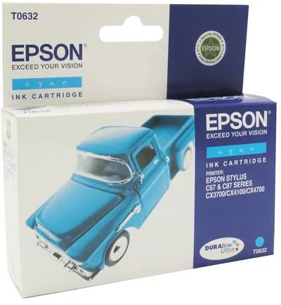 Картридж с голубыми чернилами Epson T0632 (C13T06324A10) Картридж с голубыми чернилами Epson T0632 (C13T06324A10)