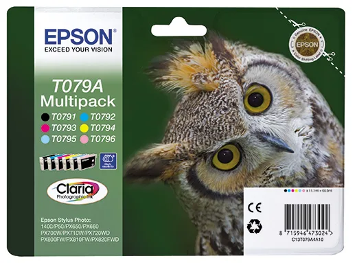 Набор цветных картриджей Epson T079A (C13T079A4A10)