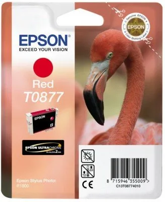Картридж с красными чернилами Epson T0877 (C13T08774010)