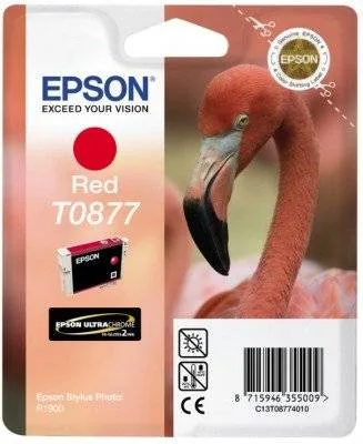 Картридж с красными чернилами Epson T0877 (C13T08774010) Картридж с красными чернилами Epson T0877 (C13T08774010)