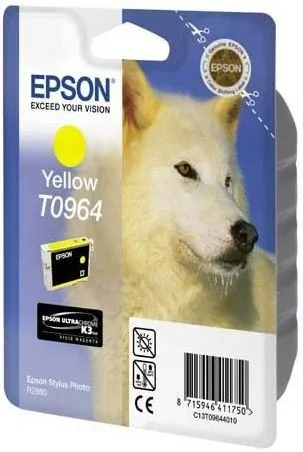 Картридж с желтыми чернилами Epson T0964 (C13T09644010) в Санкт-Петербурге Картридж с желтыми чернилами Epson T0964 (C13T09644010) в Санкт-Петербурге