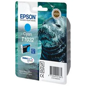 Картридж экстраповышенной емкости с голубыми чернилами Epson T1032 (C13T10324A10)