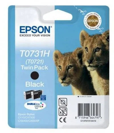 Набор из двух черных картриджей повышенной емкости Epson T0731H (T0721) (C13T10414A10)