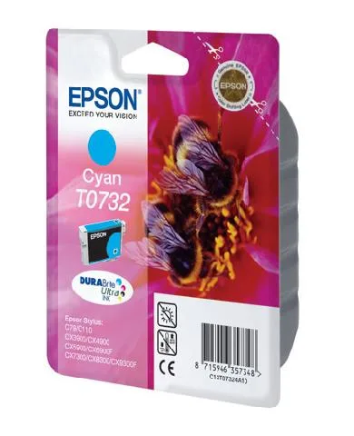 Картридж с голубыми чернилами Epson T0732 (C13T10524A10) в Санкт-Петербурге Картридж с голубыми чернилами Epson T0732 (C13T10524A10) в Санкт-Петербурге