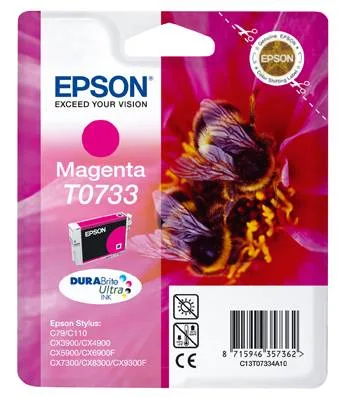 Картридж с пурпурными чернилами Epson T0733 (C13T10534A10)