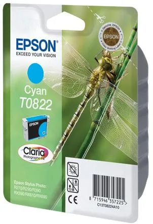 Картридж с голубыми чернилами Epson T0822 (C13T11224A10) в Санкт-Петербурге Картридж с голубыми чернилами Epson T0822 (C13T11224A10) в Санкт-Петербурге
