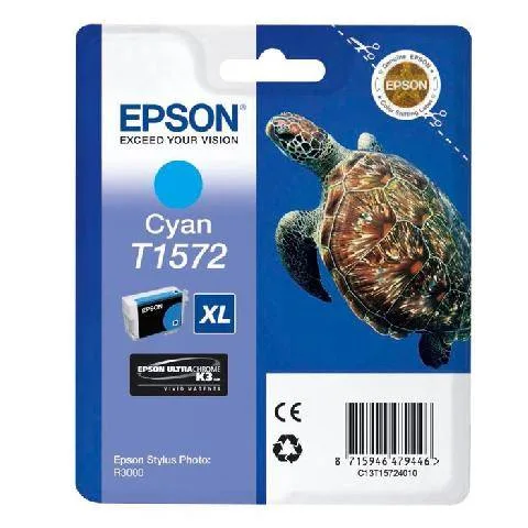 Картридж с голубыми чернилами Epson T1572 (C13T15724010)