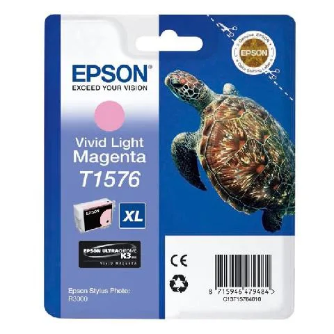 Картридж со светло-пурпурными чернилами Epson T1576 (C13T15764010) в Санкт-Петербурге Картридж со светло-пурпурными чернилами Epson T1576 (C13T15764010) в Санкт-Петербурге