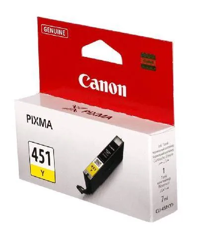 Чернильница CANON CLI-451Y (6526B001) Чернильница CANON CLI-451Y (6526B001)