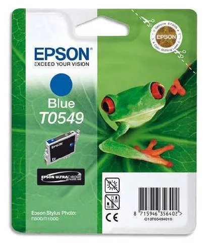 Картридж с синими чернилами Epson T0549 (C13T05494010) Картридж с синими чернилами Epson T0549 (C13T05494010)