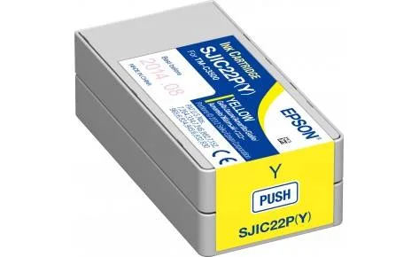 Картридж с желтыми чернилами Epson SJIC22P(Y) (C33S020604) Картридж с желтыми чернилами Epson SJIC22P(Y) (C33S020604)
