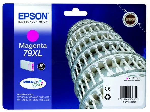 Картридж повышенной емкости с пурпурными чернилами Epson T7903 для WF-5110DW, WF-5620DWF (C13T79034010)