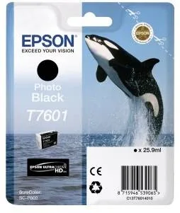 Контейнер с черными чернилами Epson T7601 для SC-P600 (C13T76014010) Контейнер с черными чернилами Epson T7601 для SC-P600 (C13T76014010)