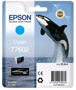 Контейнер с голубыми чернилами Epson T7602 для SC-P600 (C13T76024010)