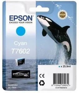 Контейнер с голубыми чернилами Epson T7602 для SC-P600 (C13T76024010)