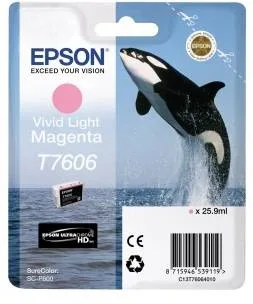 Контейнер с пурпурными чернилами Epson T7606 для SC-P600 (C13T76064010)