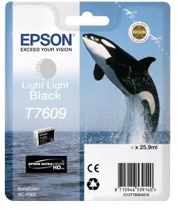 Контейнер с светло-серыми чернилами Epson T7609 для SC-P600 (C13T76094010) Контейнер с светло-серыми чернилами Epson T7609 для SC-P600 (C13T76094010)