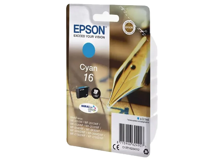 Картридж с голубыми чернилами Epson C13T16224012 в Санкт-Петербурге Картридж с голубыми чернилами Epson C13T16224012 в Санкт-Петербурге