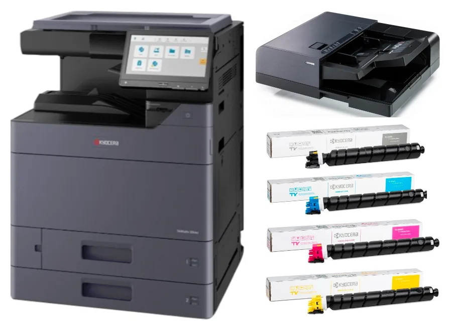 МФУ Kyocera TASKalfa 2554ci в комплекте с автоподатчиком DP-7150 и тонерами
