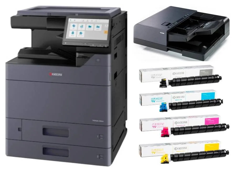МФУ Kyocera TASKalfa 2554ci в комплекте с автоподатчиком DP-7150 и тонерами
