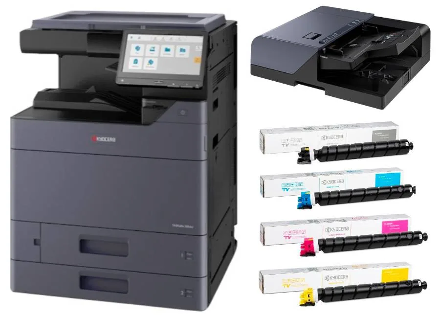 МФУ Kyocera TASKalfa 2554ci в комплекте с автоподатчиком DP-7160 и тонерами