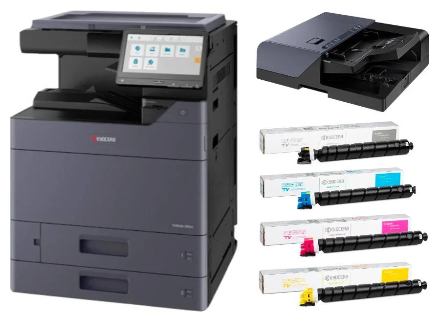 МФУ Kyocera TASKalfa 2554ci в комплекте с автоподатчиком DP-7140 и тонерами