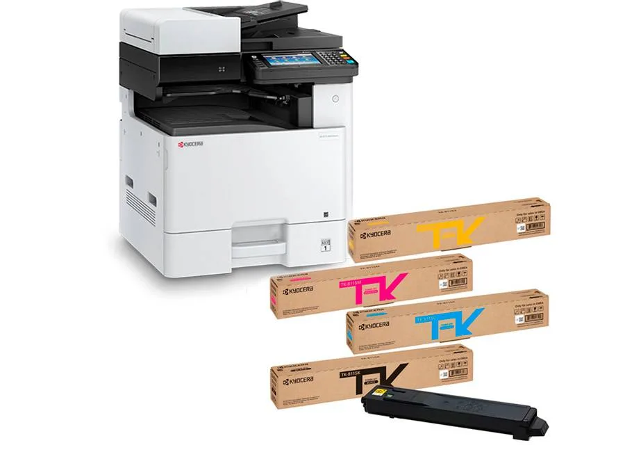 МФУ Kyocera ECOSYS M8130cidn в комплекте с набором тонер-картриджей TK-8115C/M/Y/K