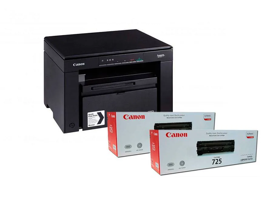 МФУ CANON i-SENSYS MF3010 в комплекте с двумя картриджами CANON C-725
