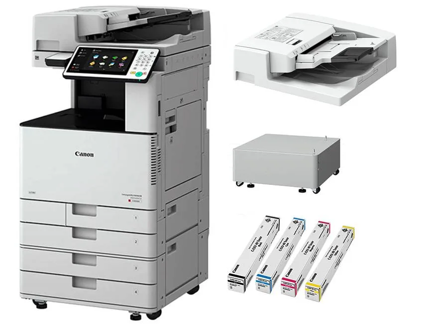 МФУ CANON imageRUNNER ADVANCE DX C3822i MFP с автоподатчиком, тумбой и тонерами