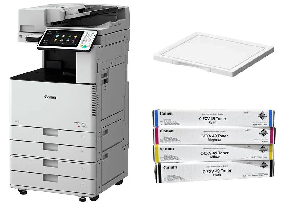 МФУ CANON imageRUNNER ADVANCE DX C3822i MFP с крышкой и тонерами