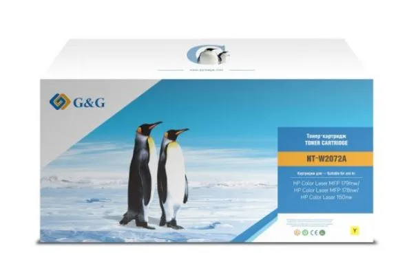 Cartridge G&G 117A для HP CL 179f/178/150, с чипом (700), желтый (аналог W2072A) в Санкт-Петербурге Cartridge G&G 117A для HP CL 179f/178/150, с чипом (700), желтый (аналог W2072A) в Санкт-Петербурге