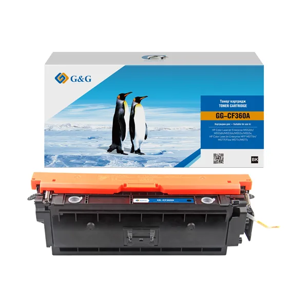 Cartridge G&G 508A для HP CLJ M552/M553/M577, с чипом (6 000стр.), черный (аналог CF360A) в Санкт-Петербурге Cartridge G&G 508A для HP CLJ M552/M553/M577, с чипом (6 000стр.), черный (аналог CF360A) в Санкт-Петербурге