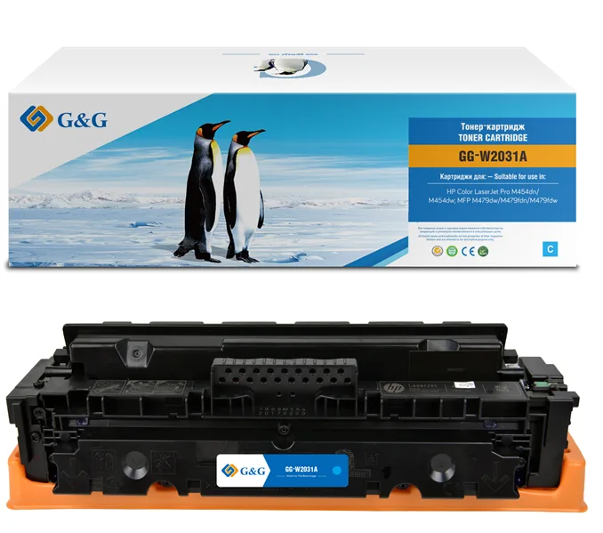 Cartridge G&G 415A для HP CLJ M454/M479, с чипом (2100стр.), голубой (аналог W2031A) в Санкт-Петербурге Cartridge G&G 415A для HP CLJ M454/M479, с чипом (2100стр.), голубой (аналог W2031A) в Санкт-Петербурге