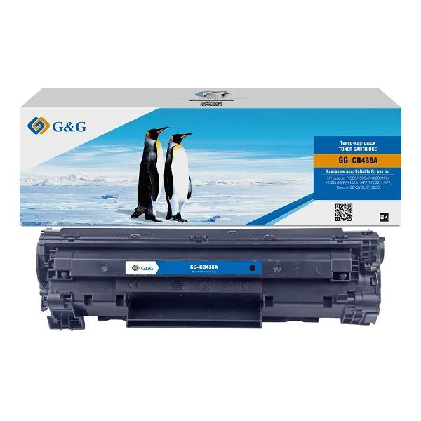 Cartridge G&G 36A для HP LJP1505/M1120/M1522;CANON LBP-3250 , с чипом (2 000) (аналог CB436A) в Санкт-Петербурге Cartridge G&G 36A для HP LJP1505/M1120/M1522;CANON LBP-3250 , с чипом (2 000) (аналог CB436A) в Санкт-Петербурге