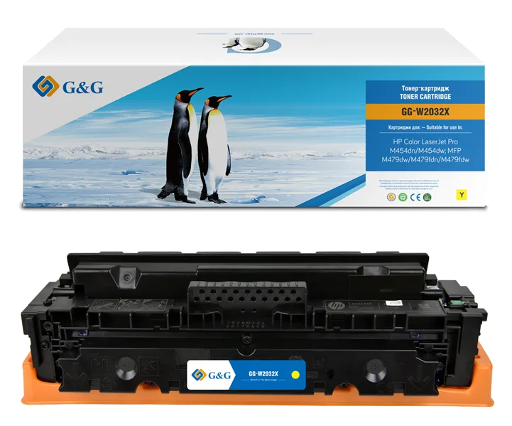 Cartridge G&G 415X для HP CLJ M454/M479, с чипом (6 000стр.), желтый (аналог W2032X) в Санкт-Петербурге Cartridge G&G 415X для HP CLJ M454/M479, с чипом (6 000стр.), желтый (аналог W2032X) в Санкт-Петербурге