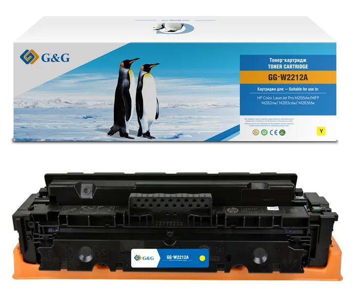 Cartridge G&G 207A для HP CLJ M255/M282/M283, с чипом (1 250стр.), желтый (аналог W2212A) в Санкт-Петербурге Cartridge G&G 207A для HP CLJ M255/M282/M283, с чипом (1 250стр.), желтый (аналог W2212A) в Санкт-Петербурге