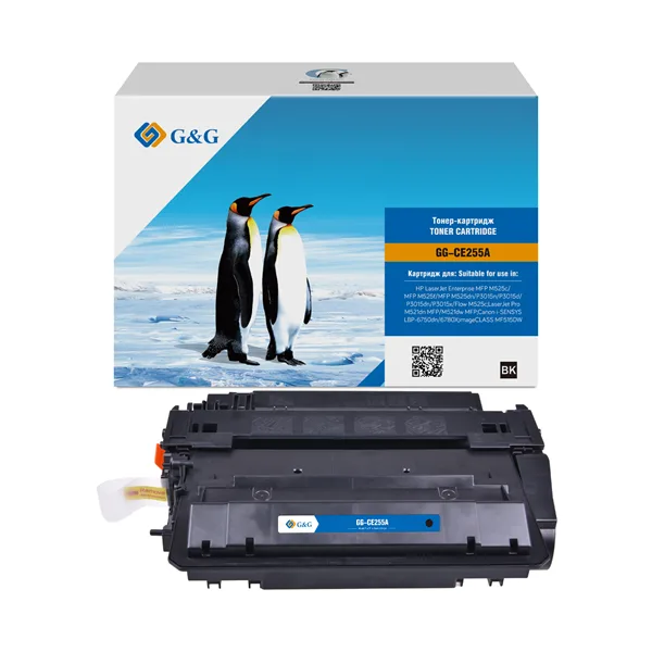 Cartridge G&G 55A для HP LJ M525/P3015/M525/M521; CANON LBP-6750dn/6780X/MF515DW (аналог CE255A) в Санкт-Петербурге Cartridge G&G 55A для HP LJ M525/P3015/M525/M521; CANON LBP-6750dn/6780X/MF515DW (аналог CE255A) в Санкт-Петербурге