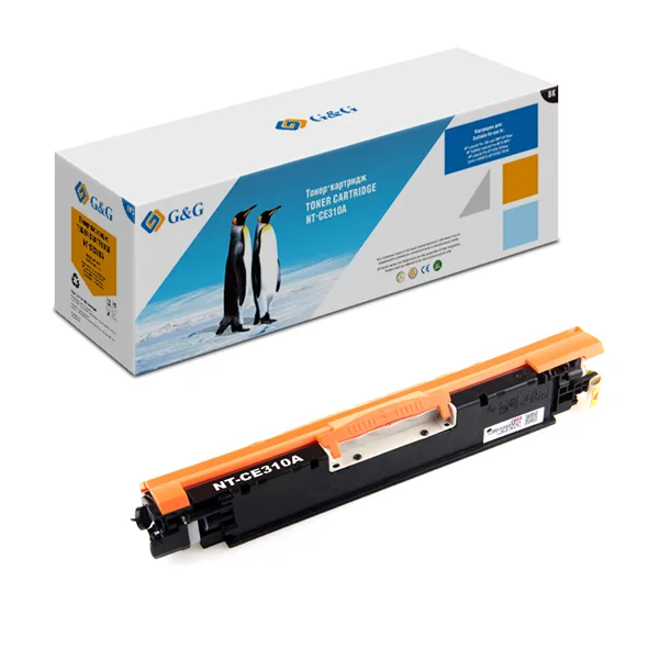 Cartridge G&G 126A для HP CLJ M175/CP1025/M275; CANON LBP7010C/7018C, с чипом (1200стр.) (аналог CE310A)